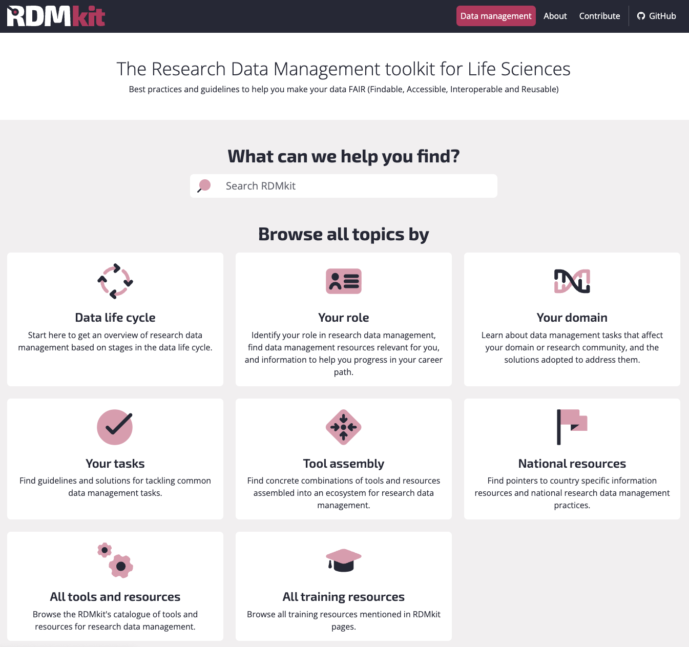 RDMkit Web page illustration